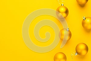 Yellow Christmas tree decoration