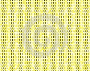 The Yellow Circle Dot Bubble Mosaic Tiles Back.