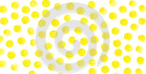 Yellow circles watercolor background. Watercolor textures abstract hand painted circles