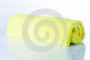 Yellow cloths microfiber