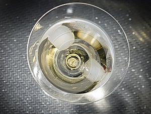 Yellow Cocktail in a Martini Glass