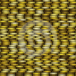 Yellow coins texture