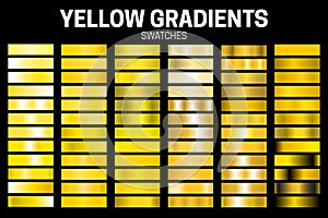 Yellow Color Gradient Collection of Swatches