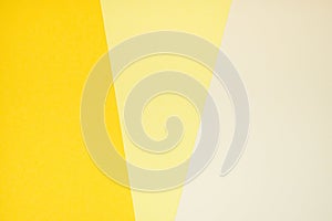 Yellow color paper in three shades