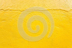 Yellow concrete texture wall for abstract background.