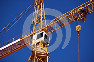 Yellow Construction Crane