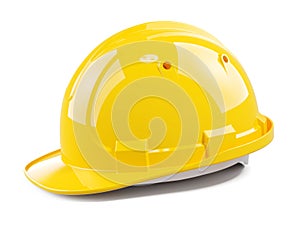 Yellow construction helmet