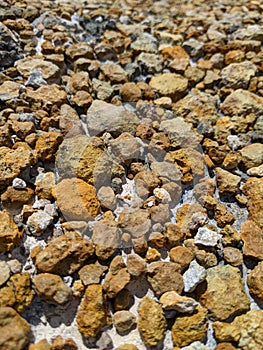 Yellow Coral stone  mine  stone quary