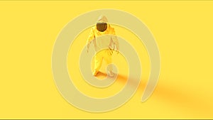 Yellow Corona Virus Hazmat NBC Suit