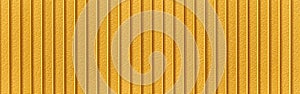 Yellow Corrugated metal background and texture surface or galvanize steel