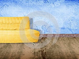 Yellow couch