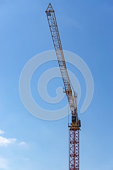 Crane on construction site