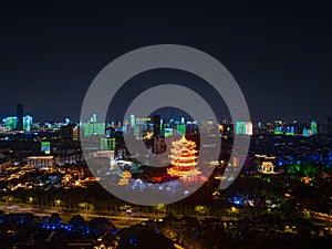 Summer scenery of Yellow Crane Tower Park in Wuhan photo