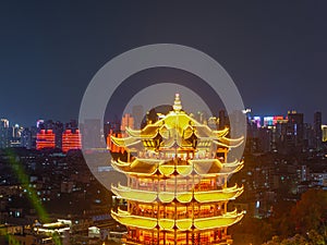 Summer scenery of Yellow Crane Tower Park in Wuhan photo