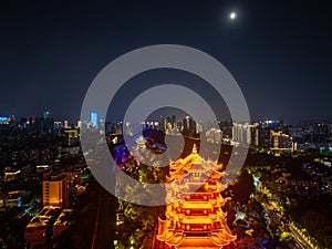 Summer scenery of Yellow Crane Tower Park in Wuhan photo