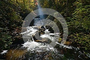 Yellow Creek Falls near Robbinsville, North Carolina.