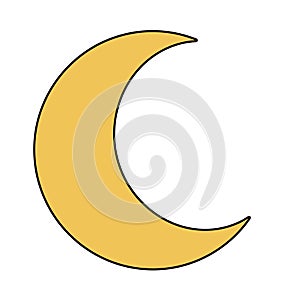 Crescent moon image clipart