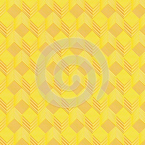 Yellow cubes on fabric pattern