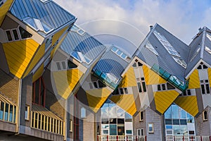 Yellow cubic houses - Rotterdam Netherlands