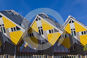 Yellow cubic houses - Rotterdam Netherlands