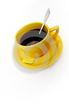 Yellow cup of tea
