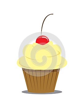 Yellow cupcake