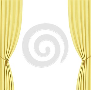 Yellow curtains background