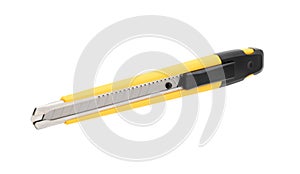 Yellow cutter isolated