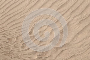 Yellow desert sand dunes texture natural background.abstact sand wave pattern