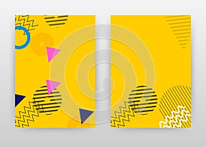 Yellow design for annual report, brochure, flyer, poster. Abstract yellow background vector illustration for flyer, leaflet,