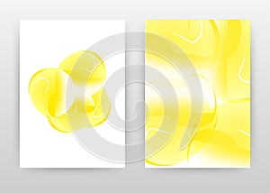 Yellow design of annual report, brochure, flyer, poster. Yellow abstract background vector illustration for flyer, leaflet, poster
