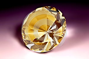 Yellow diamond close-up