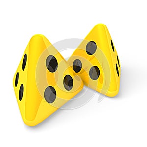 Yellow dices