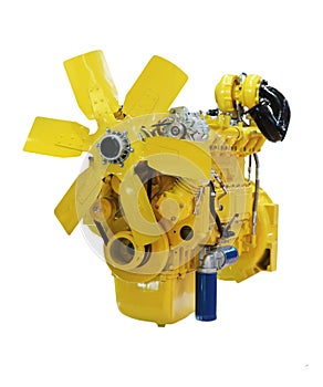 Yellow diesel engine