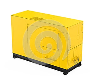 Yellow Diesel Generator Isolated