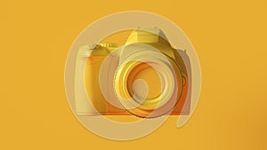 Yellow Digital DLSR Camera