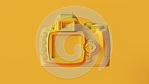 Yellow Digital DLSR Camera