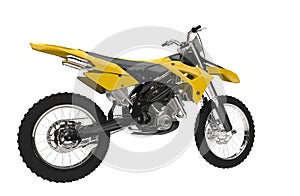 Yellow Dirt Bike