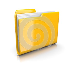 Yellow Document Folder