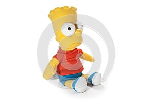 The simpsons doll on isolate on white background
