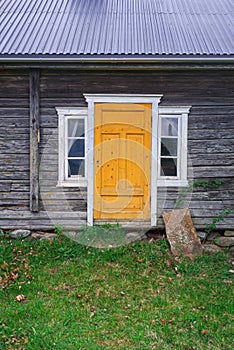the yellow door