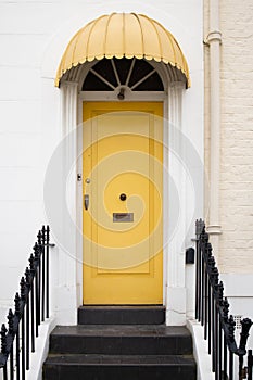 Yellow door house