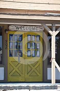 Yellow Doors in Buffalo Texas photo