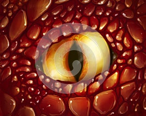 Yellow dragon eye