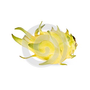 Yellow Dragon fruits isolated on white background