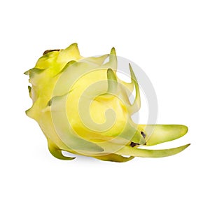 Yellow Dragon fruits isolated on white background