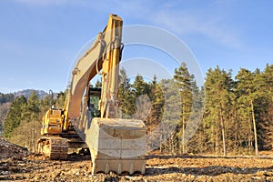 Yellow dredger photo