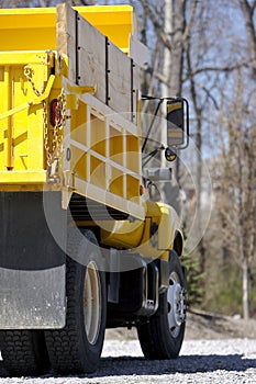 Yellow Dump Truck Detail