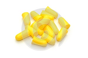 Yellow earplugs