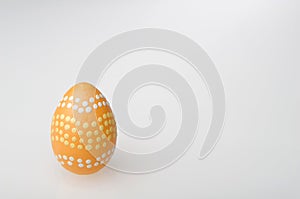 A yellow easter egg